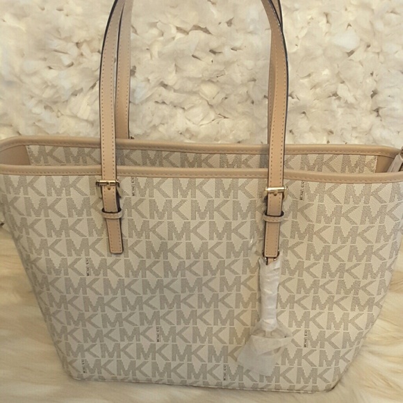 Michael kors jet set travel tote vanilla - Picture 7 of 7